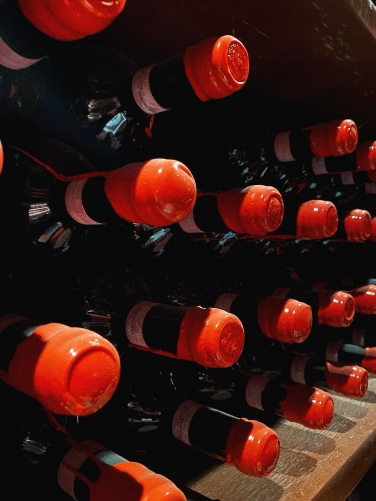 Bottles in caveau La Togata